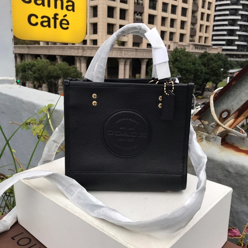 COACH Dempsey tote 22 正品 紙袋包 托特包 側背包 手提包 現貨