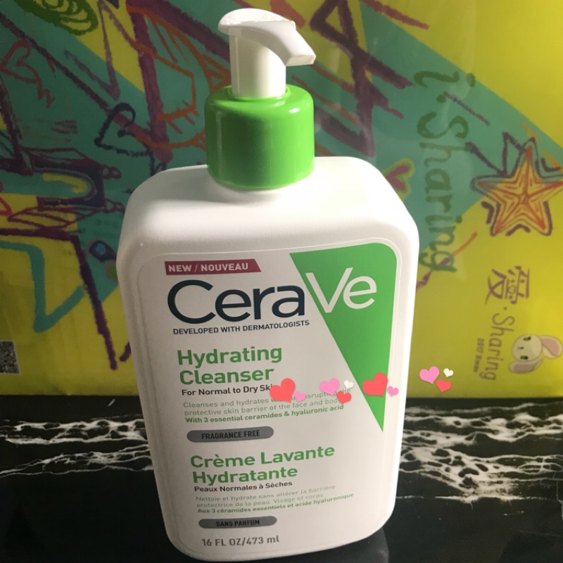 已售完 ⚠️cerave 輕柔保濕潔膚露 473ml✔️可卸除殘粧（使用狀況如圖一🔝大約還有一半以上噢🔝）