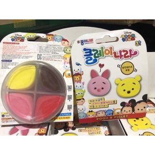 現貨#玩具 韓國 迪士尼迷你黏土玩具 四色造型黏土 不挑款隨機出貨
