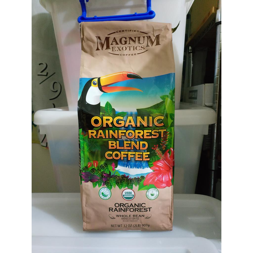 (效期2024.7.16) 好市多 COSTCO Magnum 熱帶雨林 有機 咖啡豆 907公克