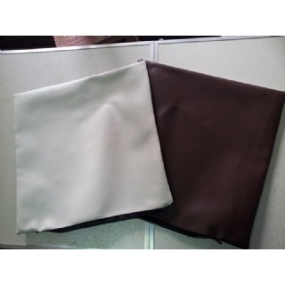 zakka鄉村雜貨 PU皮革抱枕(背面咖啡色)