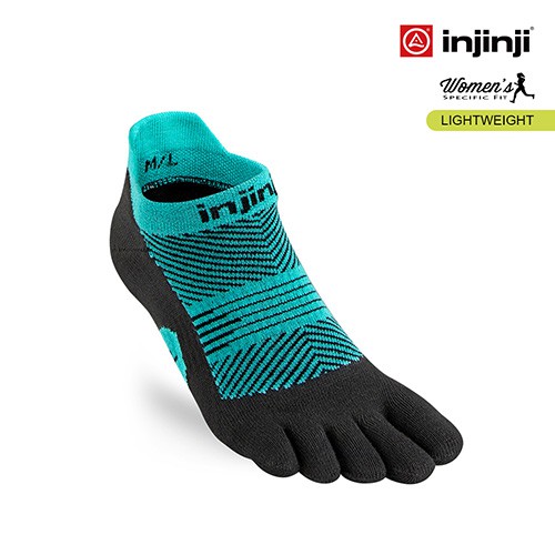 【INJINJI】RUN女輕量吸排五趾隱形襪 [寶石綠] 五趾隱形襪 | INJB0NAA0945