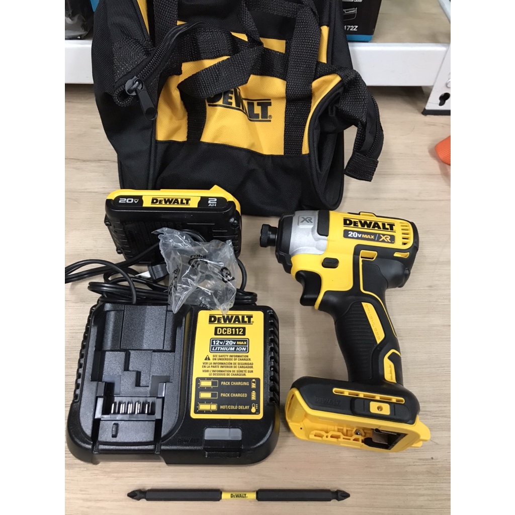 送頭燈+雙頭起子投 花電 最後一波 全新 DEWALT 得偉 DCF887 美版短溝 衝擊無刷 起子機