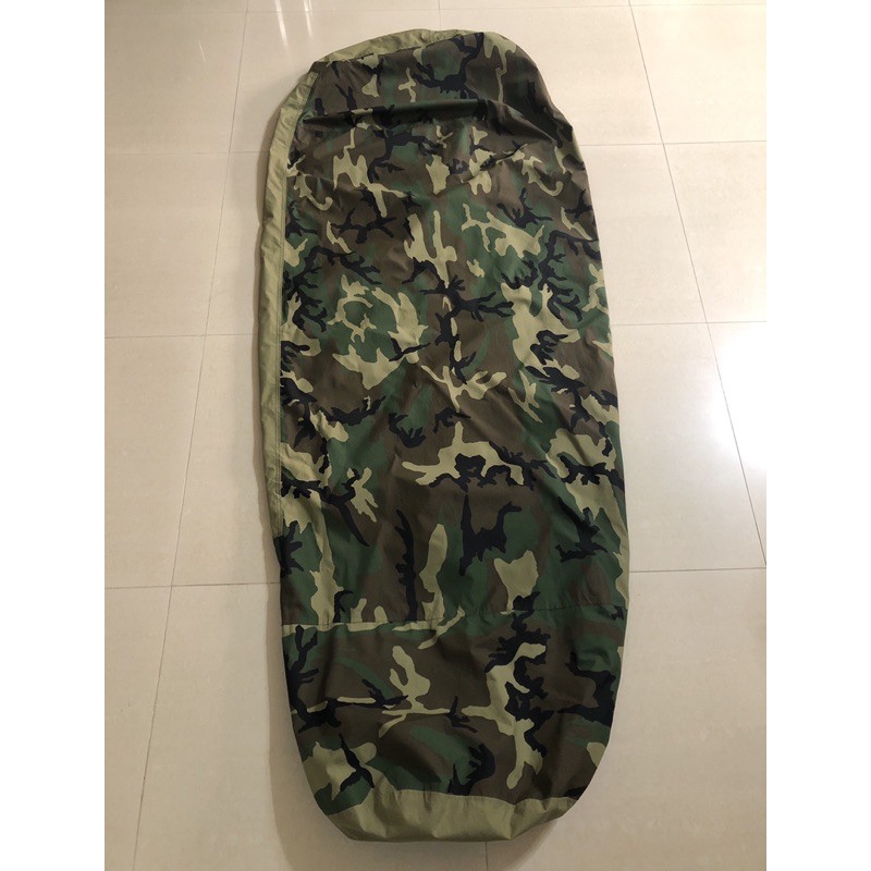 #196🇺🇸美軍公發 BDU 叢林迷彩Gore-Tex 露宿袋外袋 WOODLAND BIVY COVER 美軍流出品