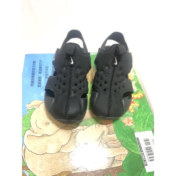 Nike 兒童 涼鞋 Sunray Protect 2 PS 黑色 童鞋(16cm)