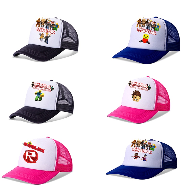 Roblox 帽子帽子男孩男士頭飾旅行休閒遮陽 Snapback 針織帽毛帽臀部流行棒球帽生日禮物