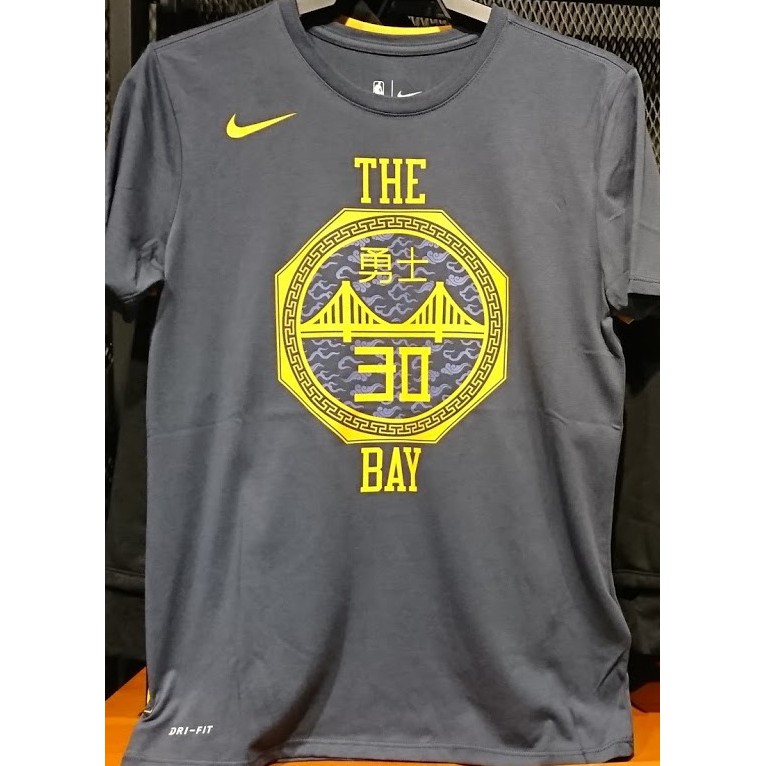 2018 11月 NIKE NBA WARRIORS 勇士 THE BAY 城市限定版 短袖T恤 AO0887-477