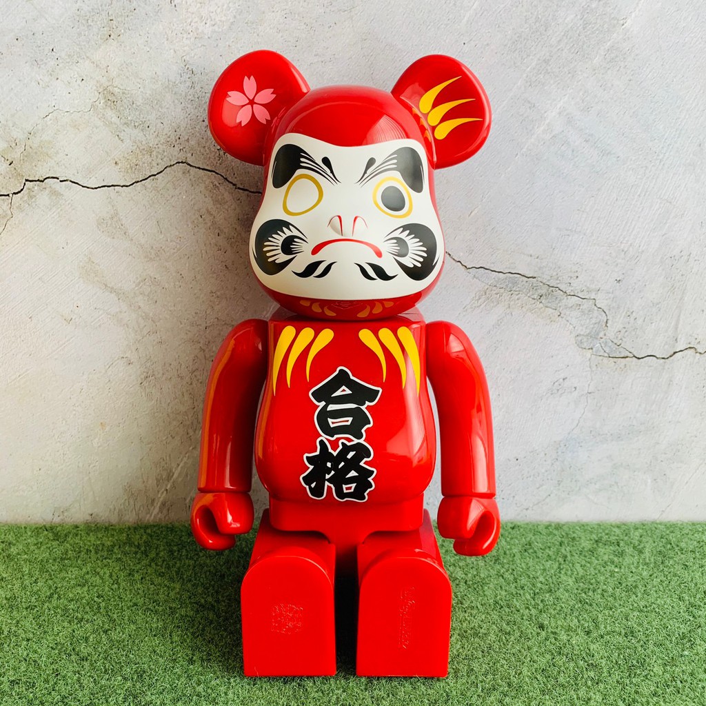 絕版400 正版雷標bearbrick Be Rbrick 達摩達磨合格公仔擺飾收藏 蝦皮購物