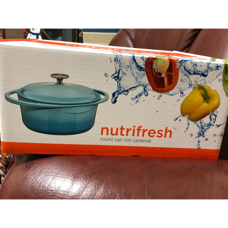 全新nutrifresh鑄鐵鍋 24cm