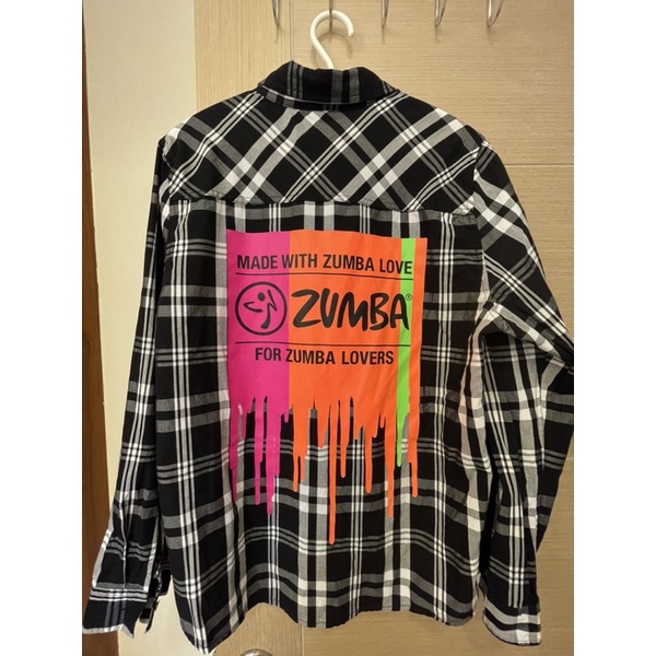二手Zumba ®Wear 黑白格紋襯衫 Size:M
