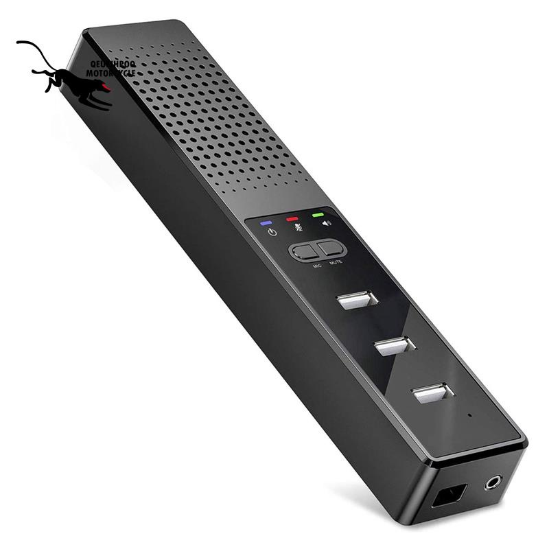 帶麥克風和集線器的3合1電腦揚聲器USB會議揚聲器，視頻會議的PC麥克風