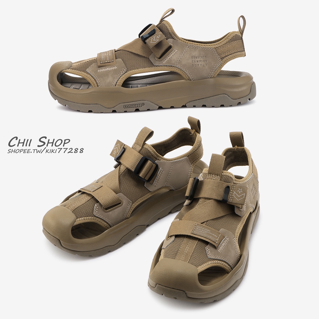 【CHII】日本限定 Converse MSD CP Camping Supply 狼棕色 涼鞋 戶外機能鞋