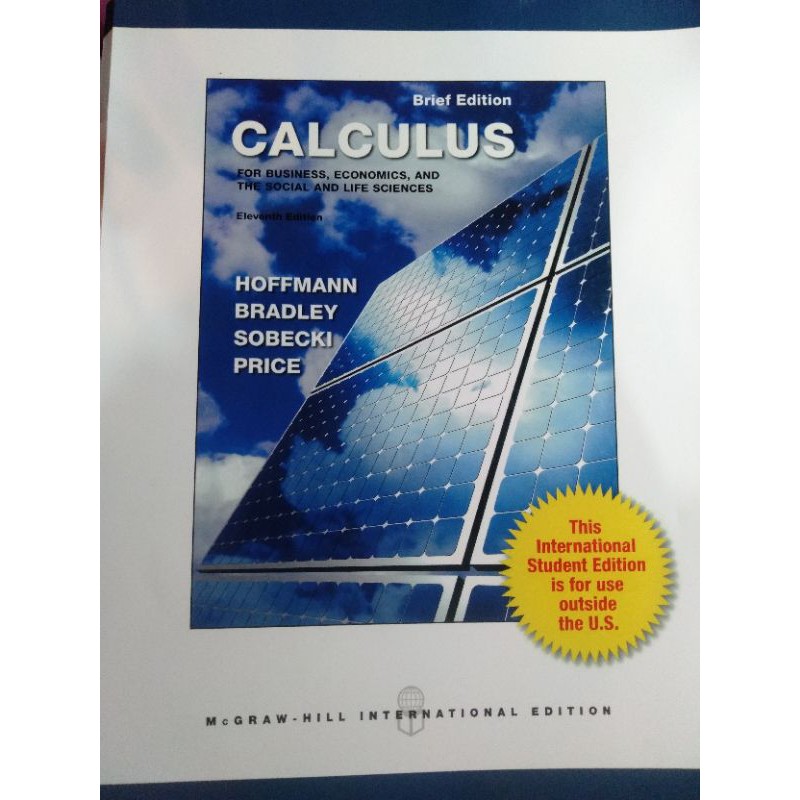 微積分原文書Calculus Brief Edition- Mc Graw Hill - 11版