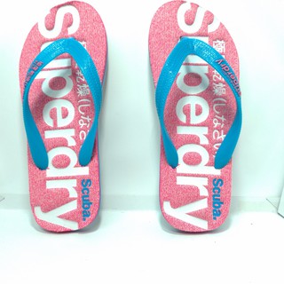 <極度絕對>極度乾燥 SUPERDRY 女版 潛水布鞋面夾腳拖 沙灘鞋 海灘鞋 人字拖鞋