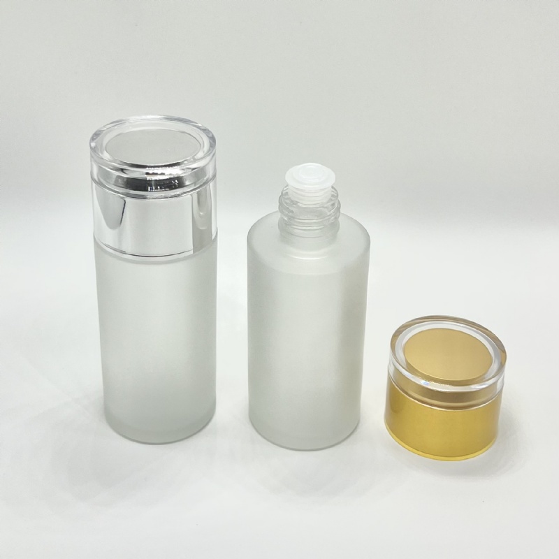 [馥靖皂材]100ml 磨砂玻璃瓶 加厚瓶身 可裝化妝水、乳液(E8)
