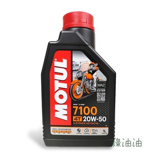 〔綠油油goo〕MOTUL 7100 4T 20W50 全合成機油 MA2