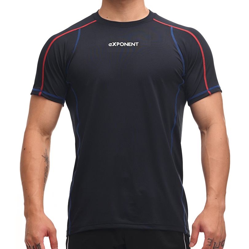 (3色)Serious Gym 圓領機能運動上衣 (白色、黑色、海軍藍) 222M01
