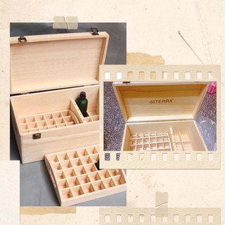 💢現貨 66格精油木箱 收納木盒 無logo 或有doTERRA 字樣精油木箱 收 精油木箱精油盒 耳環項鍊髮夾收