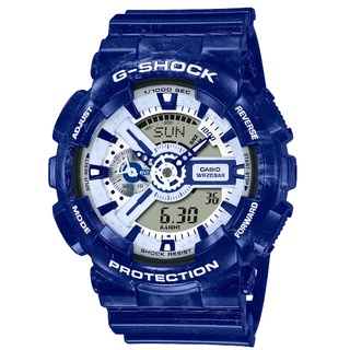 CASIO G-SHOCK GA-110BWP-2A 經典雙顯青花瓷藍/51.2mm