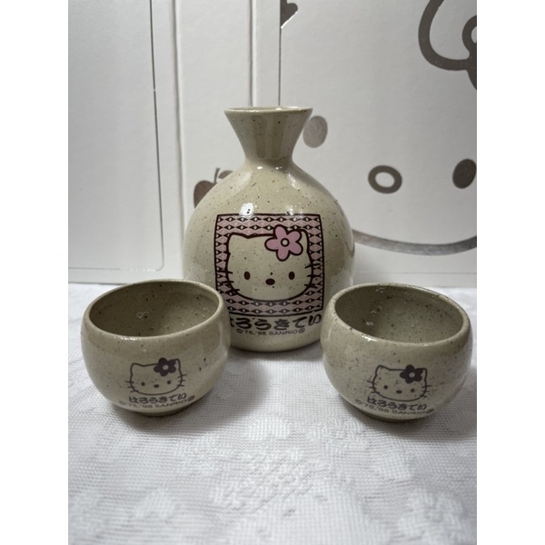 （客訂勿下單）kitty 1998日本 早期絕版 陶瓷清酒杯壺🍶