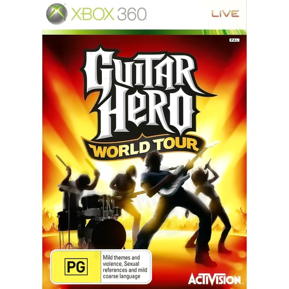 【二手遊戲】XBOX360 吉他英雄 世界巡迴 GUITAR HERO WORLD TOUR 英文版【台中恐龍電玩】