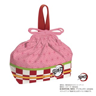 日本製 Skater 鬼滅之刃 竈門 彌豆子 束口 提袋 便當盒 便當袋 便當布 購物袋 手提袋 餐袋 野餐 KB7