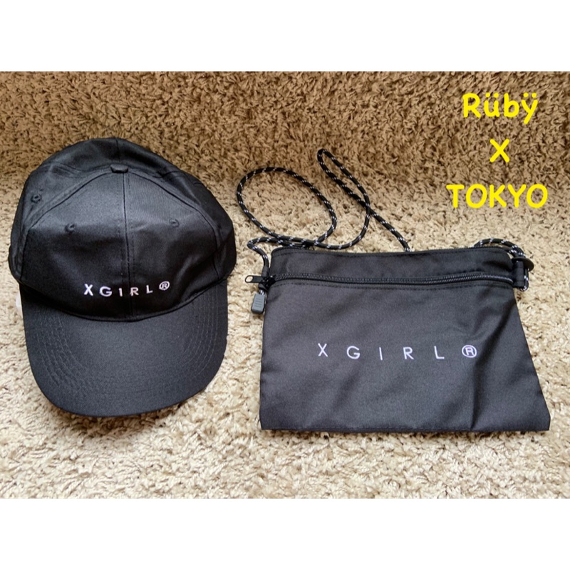 現貨 全新 日本x Girl品牌18年夏季篇附錄雙層拉鍊尼龍斜背包 帽子 蝦皮購物