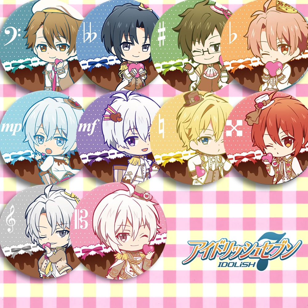 10個入idolish7徽章一織二階堂大和和泉三月四葉環逢阪壯五徽章 蝦皮購物