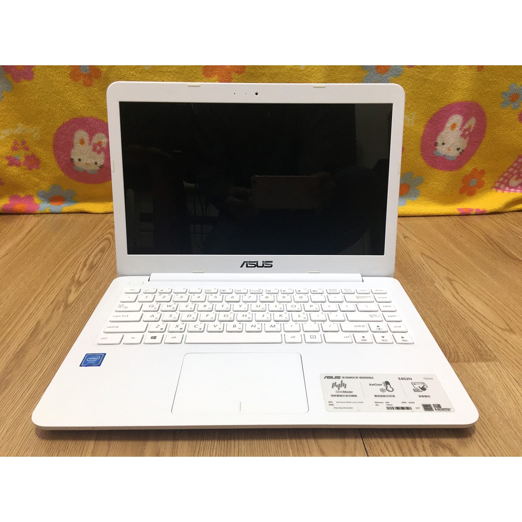 ASUS E402NA 14吋 4核 筆電 天使白(N3450/4G/120GB SSD/W10)