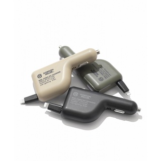 GORDON MILLER 車用USB Lightning 收捲式車充 80cm 工業風格 軍風