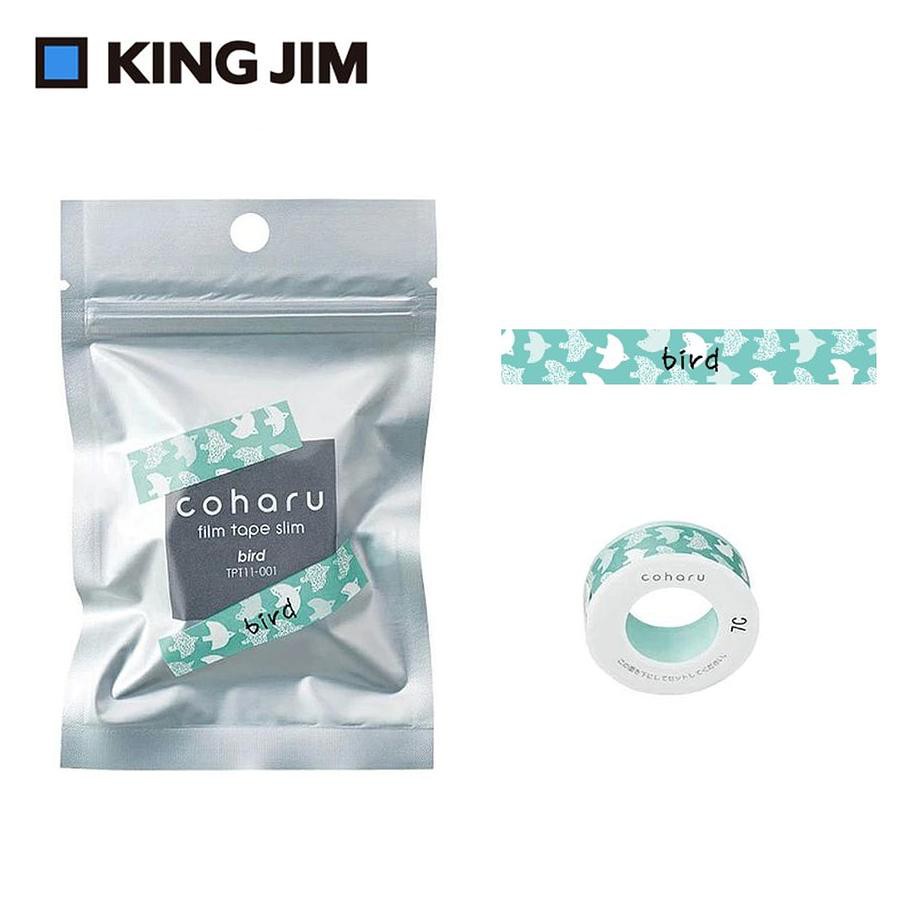 KING JIM TEPRA LITE熱感式標籤薄膜自黏膠帶/ 11mm/ 鳥/ TPT11-001 eslite誠品