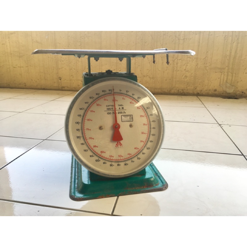 自動秤 100KG 166台斤 傳統秤 指針型磅秤 （二手歲月品）