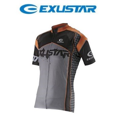 [零碼出清] EXUSTAR 自行車短袖車衣 抗UV 袖口鬆緊帶設計 E-CJ68