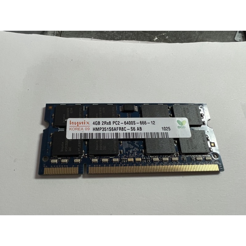 電腦雜貨店～海力士 Hynix DDR2 800 4G 4GB PC2-6400S 筆電記憶體 二手良品 $1200