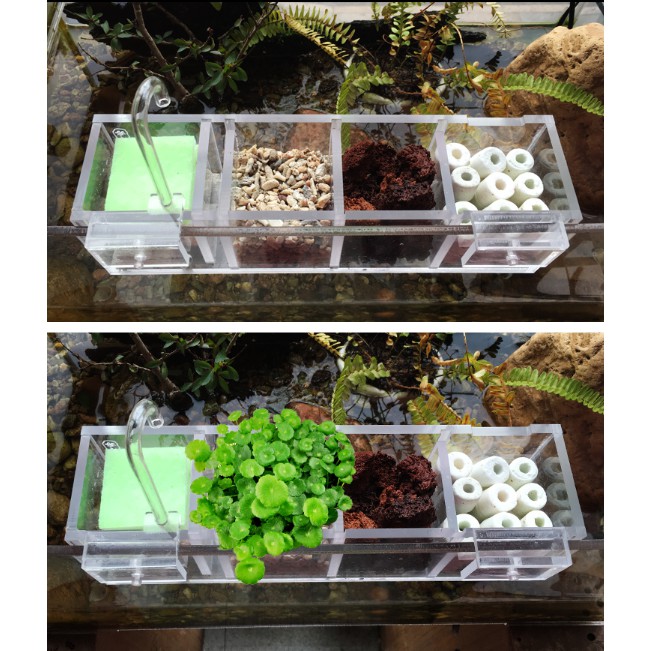 送濾材 上部過濾高清亞克力過濾器魚缸過濾器三合一外置過濾盒沖氧壁掛式除油膜凈水器過濾器水族用品 蝦皮購物