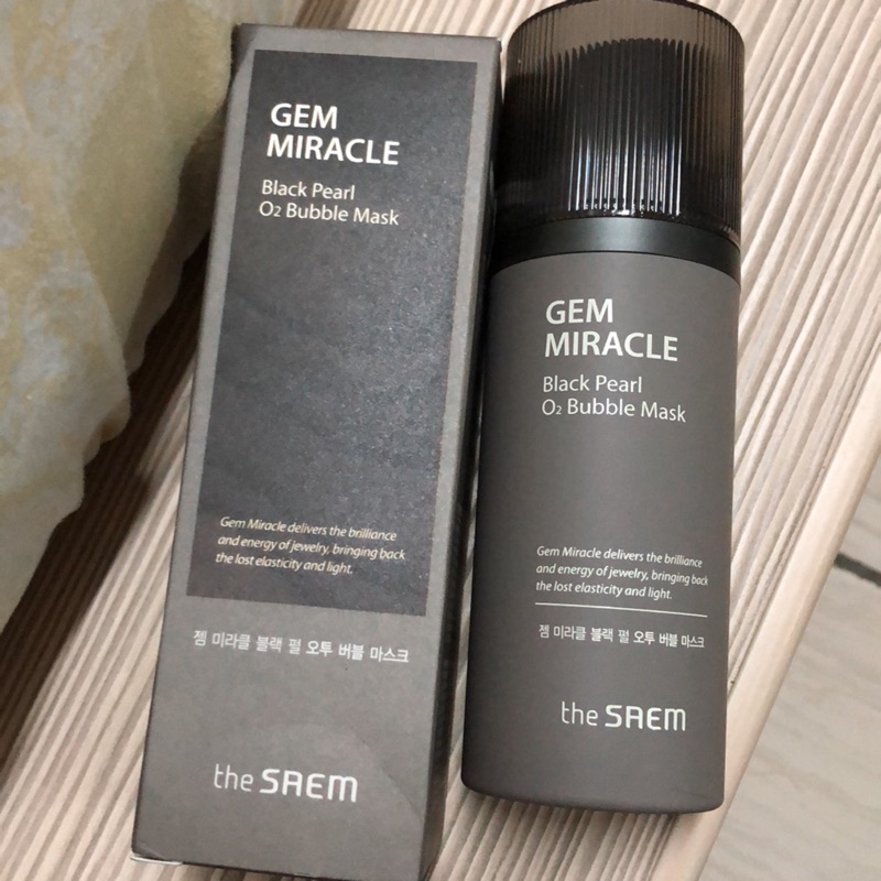 The saem 黑珍珠O2泡泡慕斯面膜 105g