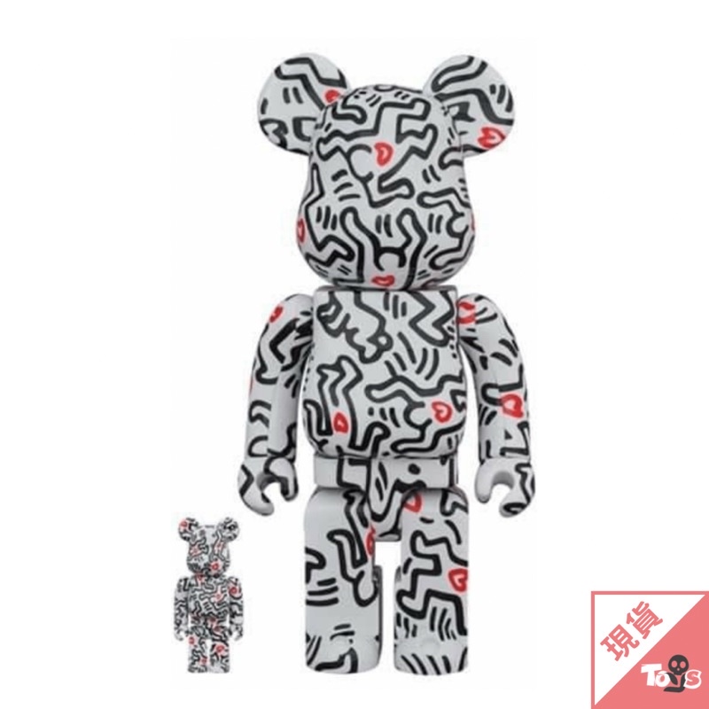 BE@RBRICK 庫柏力克熊 bearbrick KEITH HARING 第8彈 凱斯·哈林 100％ &amp; 400％