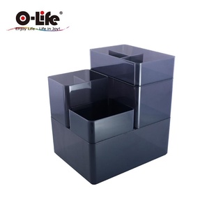 O-Life B-013置物整理收納盒/ 黑色款 eslite誠品