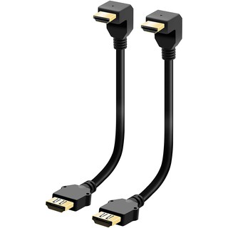 EZDIY-FAB HDMI公對母直角適配器HDMI擴充套件轉換器，適用於Google Chrome Cast - 2件裝
