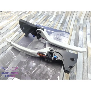 ANGEL APEXX 雙駐車 手煞車拉桿 煞車桿 煞車拉桿 適用 四代 五代SMAX FORCE BWSR OZS 銀