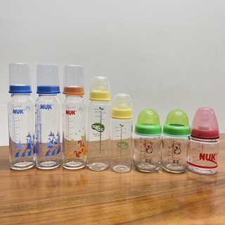 二手好物🎁德國NUK玻璃 ，喜多塑膠PP玻璃，nac nac超輕量玻璃奶瓶