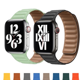蘋果磁吸皮革錶帶 Apple Watch Ultra/8/7/SE/6 手環 49mm 45mm 41/42/44 mm