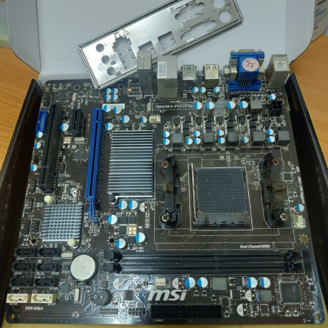 (199元) MSI 微星 760GMA-P34 (FX) 拆機品 AM3 AM3+ 附擋板 當故障品販售
