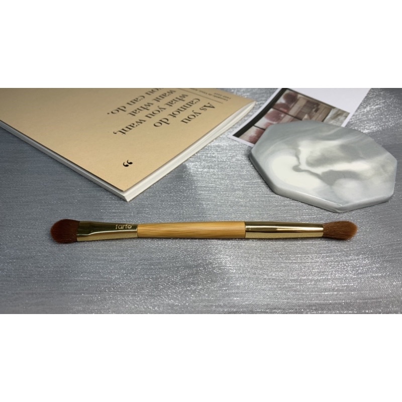 TARTE 多功能鼻影提亮眼部打底雙頭粉質刷BAMBOO DOUBLE EYESHADOW BRUSH