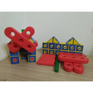 二手品 智高 基礎小零件 Gigo創意家/小工程師 積木組合益智玩具 散裝補充單售 兒童DIY組裝PP塑膠螺絲圓棒正方體