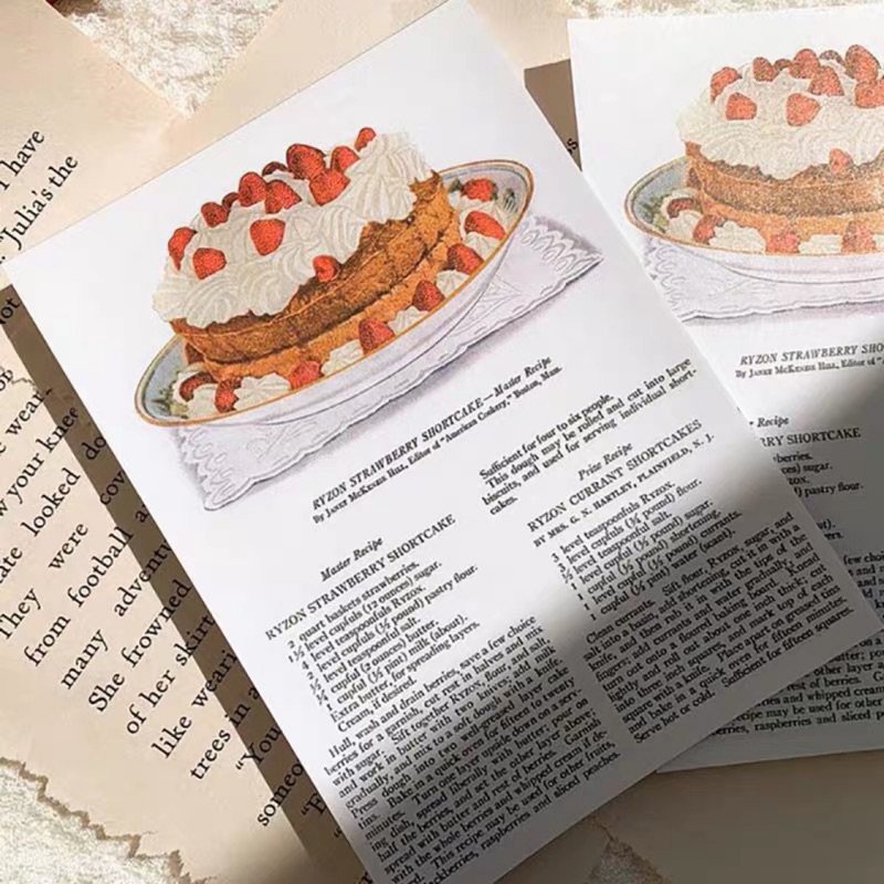 《分裝》薄荷兔手帳 x popo factory 復古便籤 草莓蛋糕 奶油蛋糕 鬆餅 巧克力餅乾