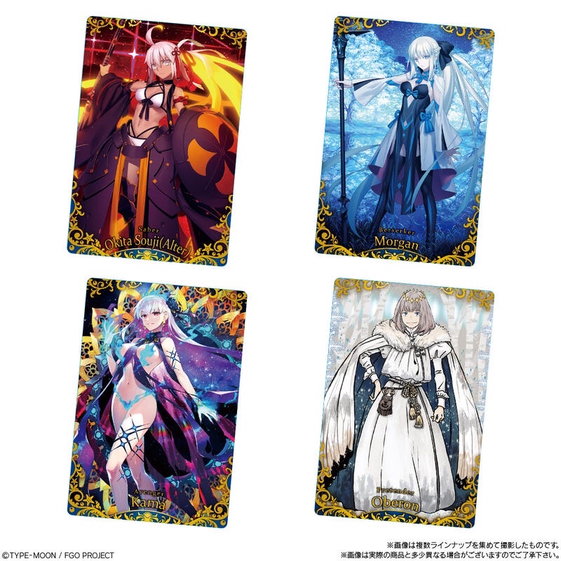 FGO 威化餅第11彈 SR卡 泳裝黑沖田、奧伯龍