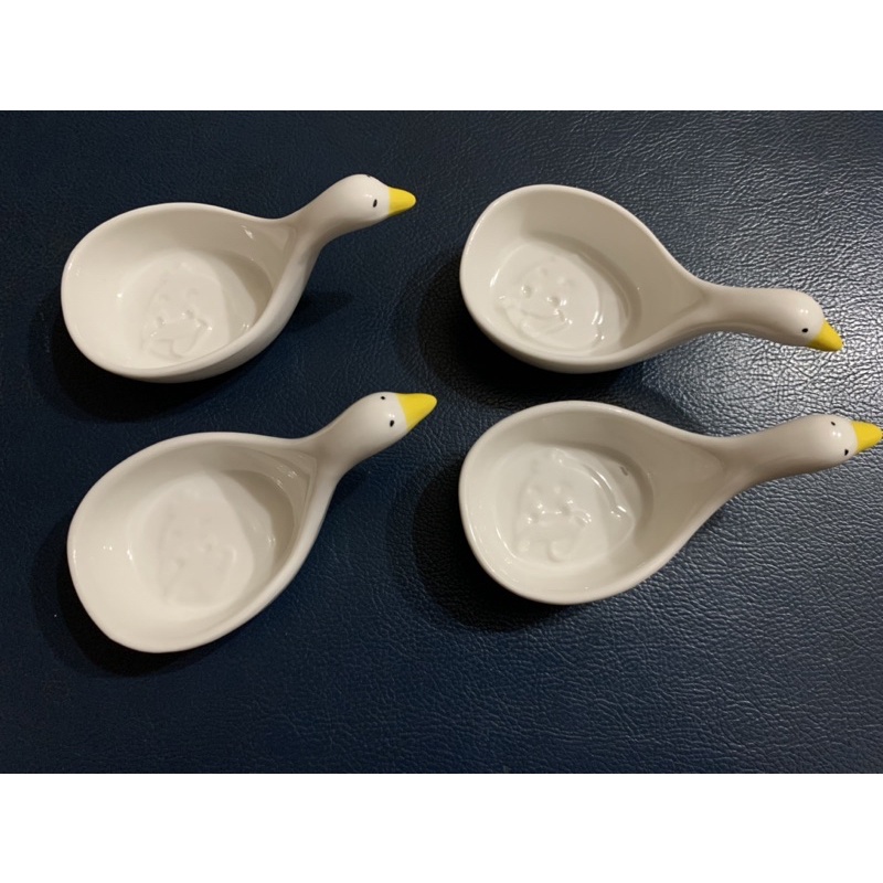 全新✨可愛浮雕立體鵝鵝鵝 沾醬盤 醬油盤 置筷架