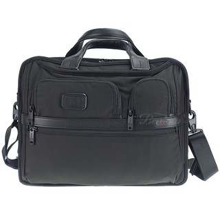 TUMI Alpha 215吋可擴充筆電公事包 Expandable Laptop Brief (黑)全新商品!!藍色邊