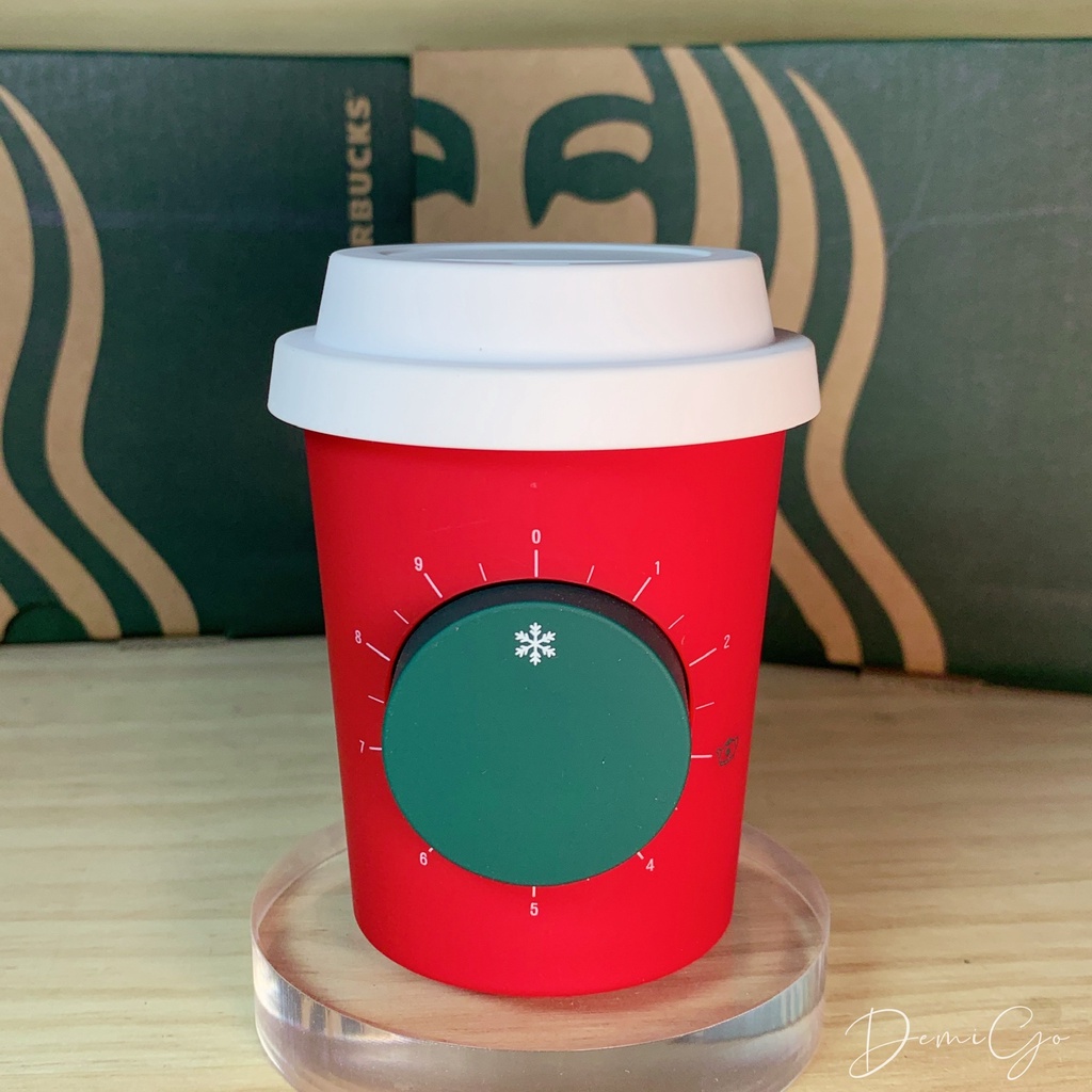 𝗗𝗲𝗺𝗶𝗚𝗼🇰🇷 韓國 星巴克 聖誕節 免電池 計時器 隨行杯 保溫杯 交換禮物 聖誕禮物 聖誕